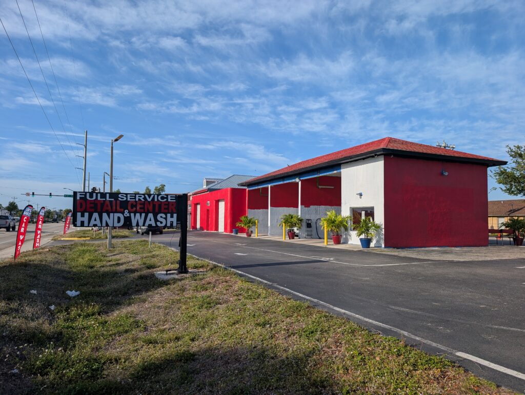 Ceramic coating Cape Coral service at Cape Coral Carwash on Del Prado Blvd